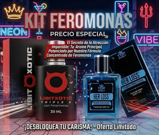 KIT FEROMONAS - HER LOSS + LIBIXOTIC BLACK