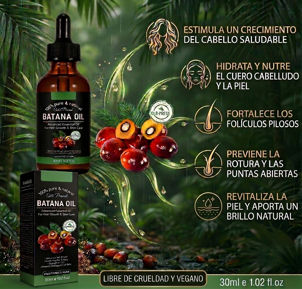 Aceite de Batana 100% Puro y Natural - Crecimiento y Cuidado del Cabello