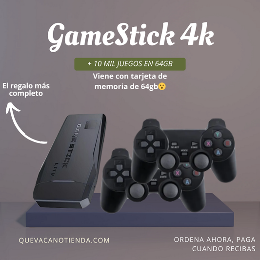 Game Stick 4k 64gb - Consola con +10 mil juegos