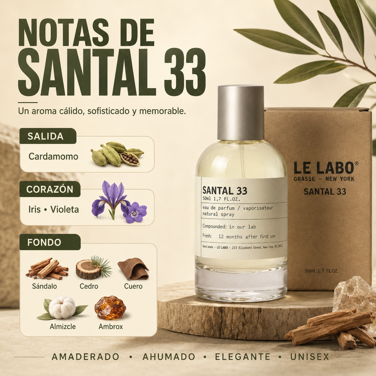 PERFUME SANTAL 33 + SAUVAGE